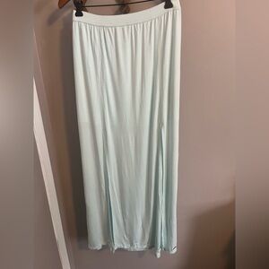 Abercrombie and Fitch light airy ice blue double front slit skirt